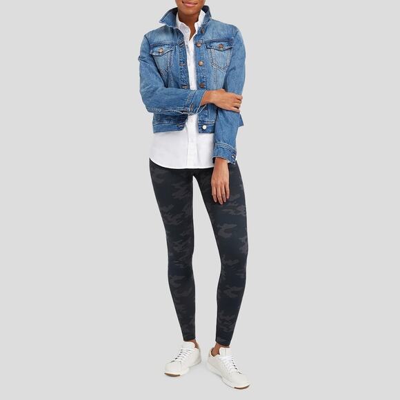 Spanx look at Me Now Seamless Camouflage Slimming Leggings Size L - Picture 1 of 8